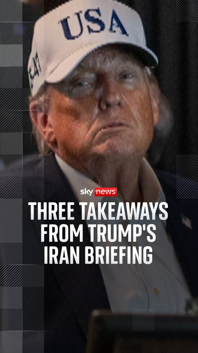 Sky's David Blevins explains the three key takeaways from Donald Trump's Iran briefing. Live updates: