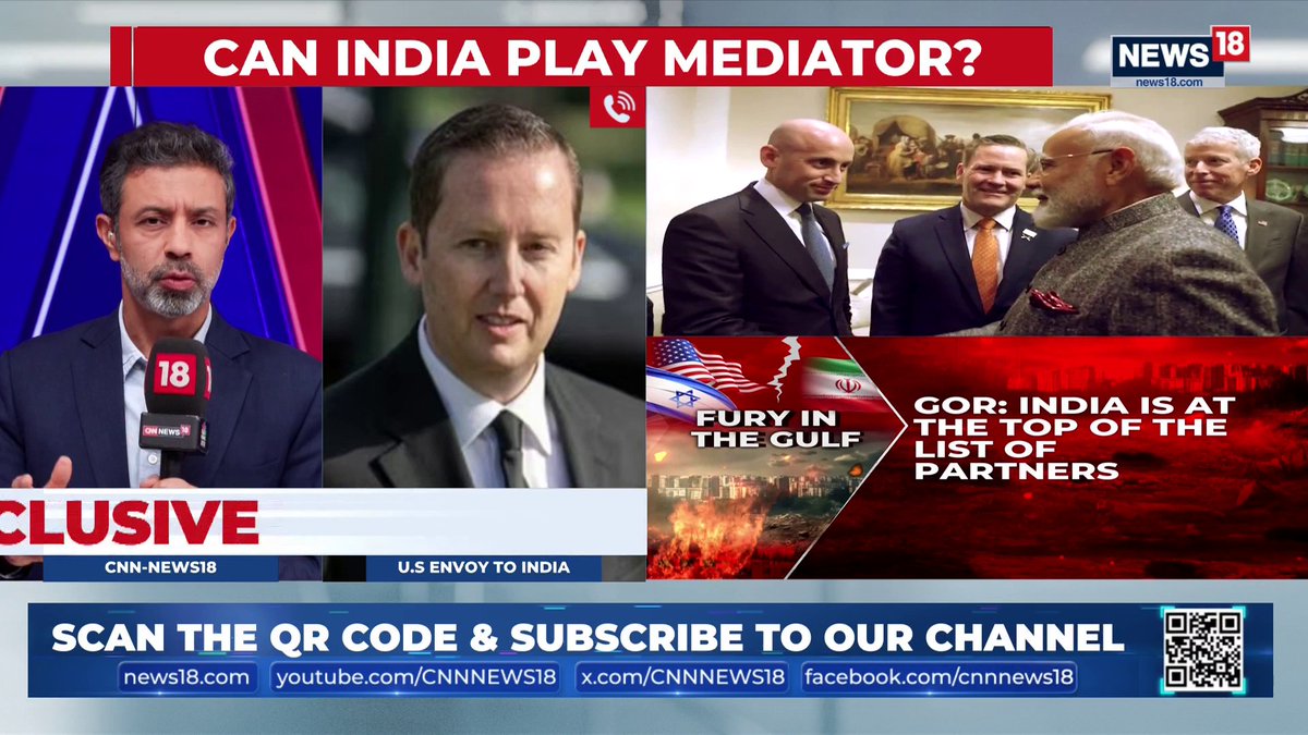 US is speaking to Iran. President Trump wants to keep PM Narendra Modi in loop, PM Modi is a vital part of the global puzzle. It was a well received phone call: Sergio Gor, US Ambassador to India 🇺🇸 🇮🇳