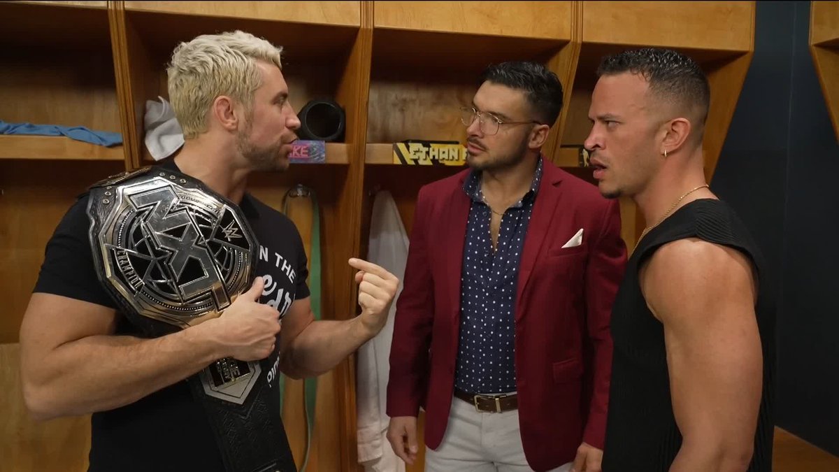 "Or ME" ✋ Looks like “All Ego” Ethan Page and Ricky Saints BOTH want a shot at Joe Hendry's NXT Title!