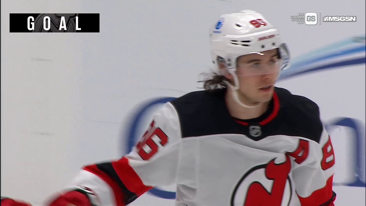 WE'RE ON HATTY WATCH! 🧢 Jack Hughes scores a BEAUTY for his second of the night!