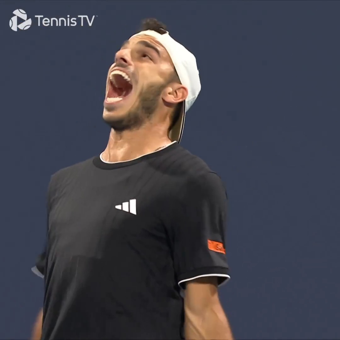 Home away from home 🇦🇷 A fourth career #MiamiOpen quarter-final for Francisco Cerúndolo, 6-4 6-3 over Humbert. #MiamiOpen