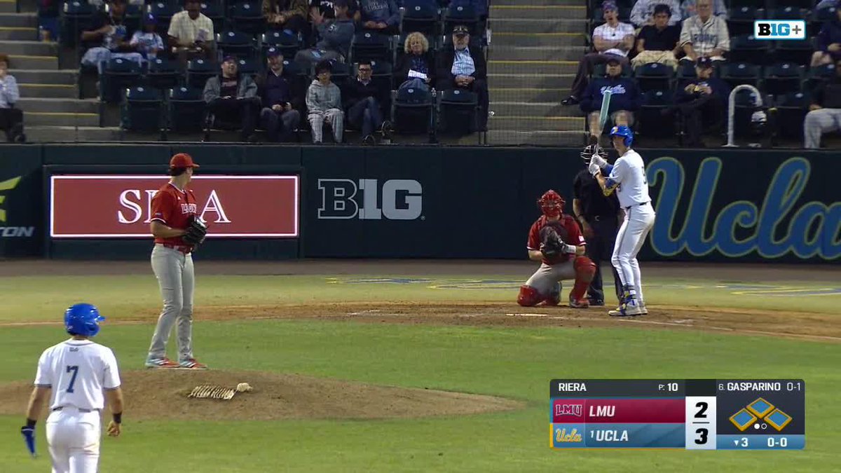 So after much confusion...this was ruled an infield fly. Batter is out, but the run scores! As a result Roman is safe at third. ...Tuesdays 😅 📺B1G+ #GoBruins