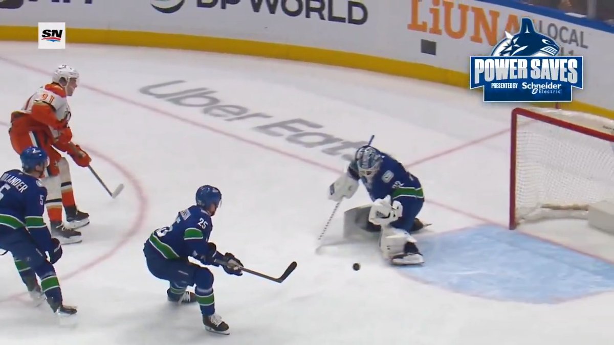 🔒 32 🔒 For every save made by #Canucks goalies at home, Schneider Electric Canada donates $20 to Indigenous Clean Energy.