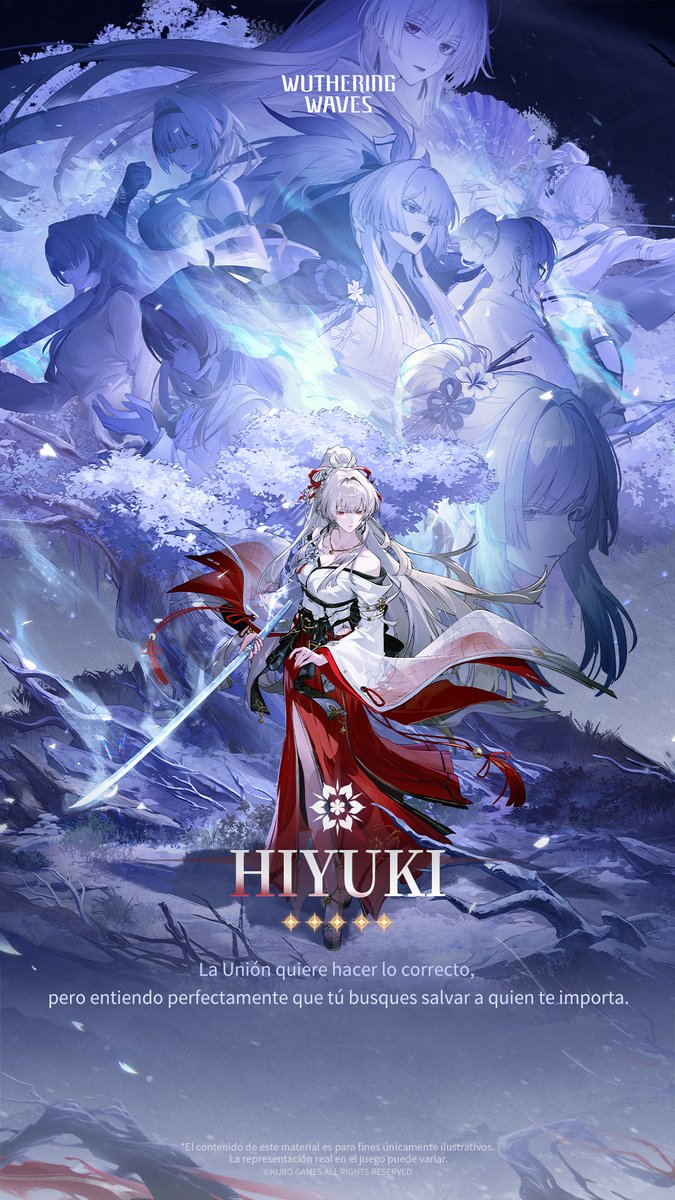 Antropoceno de poslamento: Estrellas cruzadas — Hiyuki Forte >> El ser anticipado Gracias a su Suzu, Hiyuki puede percibir y aprovechar sus propias posibilidades futuras. Al tiempo que los cristales se forman y los copos de nieve caen, desenvaina su espada y ataca a la velocidad del rayo. #WutheringWaves #WutheringWavesES #Hiyuki