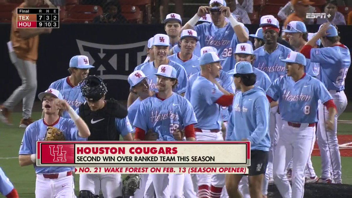 DOWN GOES NO. 2 TEXAS 😳 Houston upsets the Longhorns with a 9-7 win 👏