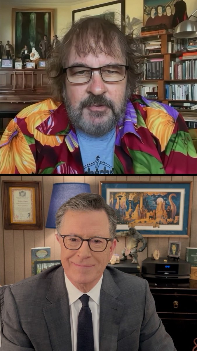 Peter Jackson and Stephen Colbert team up to announce an all new #LordOfTheRings film being penned by Colbert, Philippa Boyens and Peter McGee. The film, with a working title of The Lord of the Rings: Shadow of the Past, seeks to explore the early footsteps of The Fellowship through both new and familiar eyes.