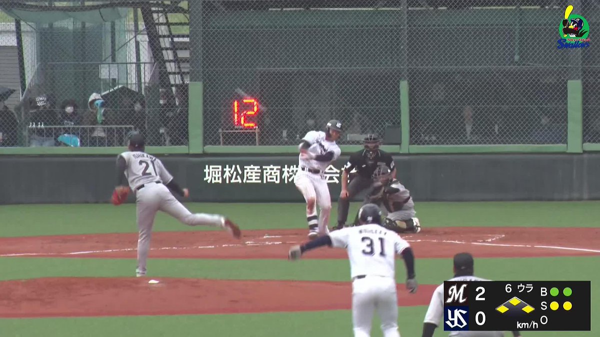 雨でも燕は空高く 薙ぎ払うように 橋本星哉 満塁ホームラン ⚾ヤクルト×ロッテ(ファーム) #swallows #だったらDAZN #イージースポーツ DAZNならオープン戦も見られる📱 ✔ 月々2,300円(年間プラン・月々払い) ✔ 初月無料キャンペーン中(〜4/19まで) ▶ 視聴はこちら