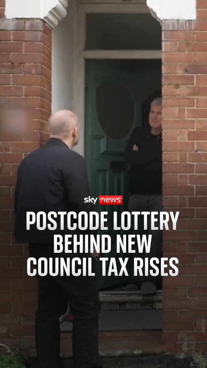 Sky's Tom Cheshire has been to Windsor and Maidenhead, where council tax is going up by 7.5%, and neighbouring Slough where it is going up by the standard 5%. This is the postcode lottery behind new council tax rises