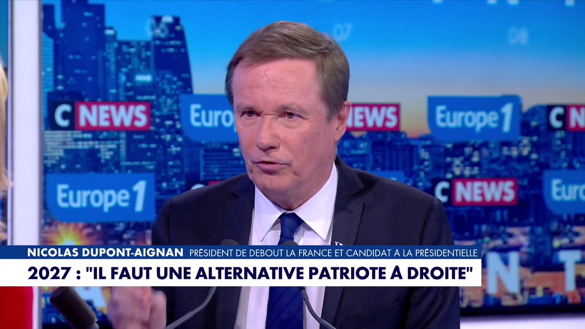 «Mon projet est clair : c’est la rupture avec l’Union européenne», affirme Nicolas Dupont-Aignan, président de Debout la France, à propos de son projet pour la présidentielle, dans #LaGrandeInterview Toute l'info est à retrouver sur
