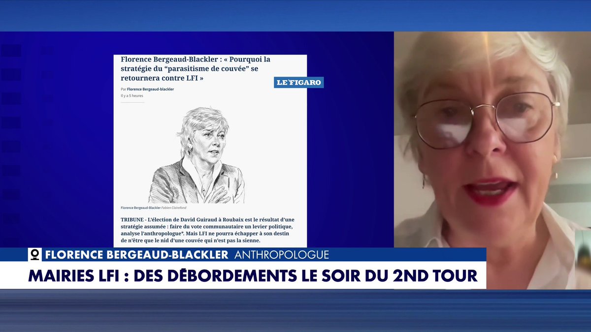 «Les Frères musulmans font couver leurs œufs dans le nid de La France insoumise», analyse Florence Bergeaud-Blackler, anthropologue, dans #LaGrandeInterview Toute l'info est à retrouver sur