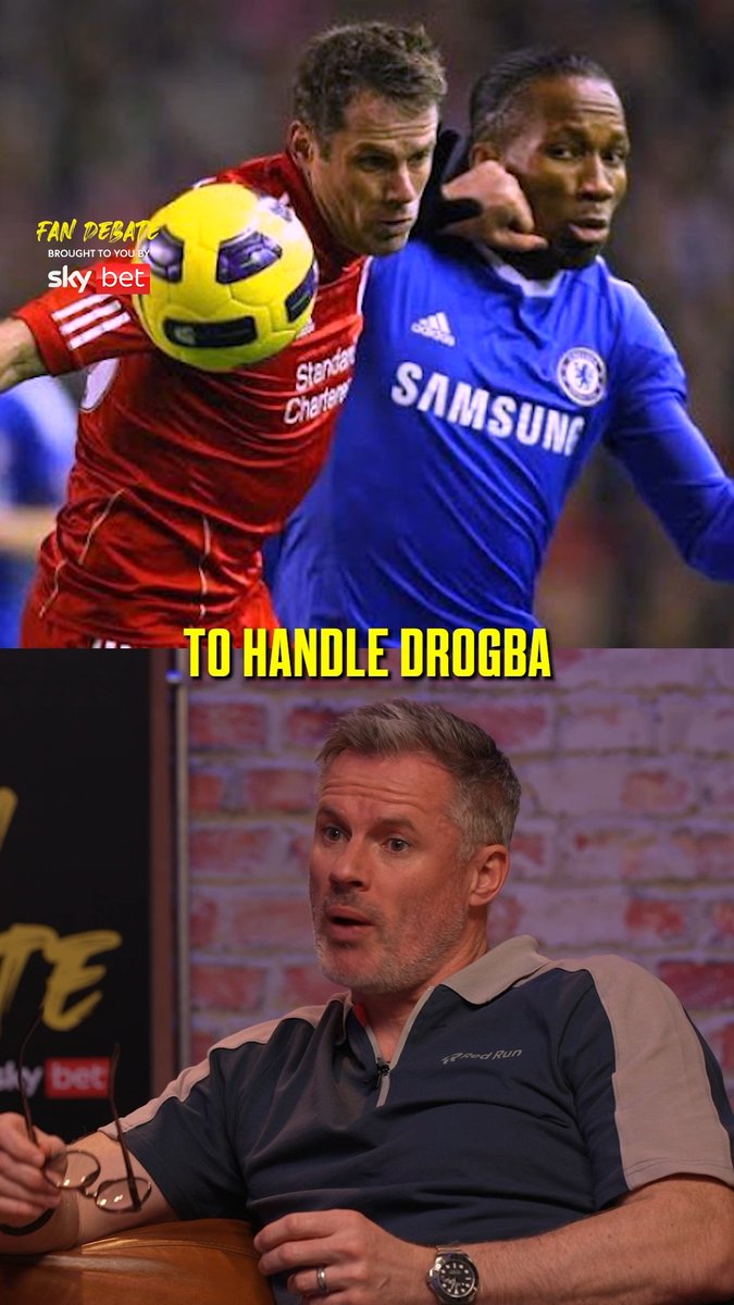 Didier Drogba gave defenders nightmares… ⚔️ And Carra knows it better than most! 🔥