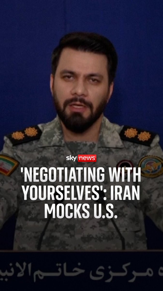 Iran has mocked Donald Trump's claims that the U.S. has engaged in peace talks with Tehran. A spokesperson for the Iranian military said in a pre-recorded statement that the U.S. president is trying to "dress up your defeat as an agreement" 🔗Latest: