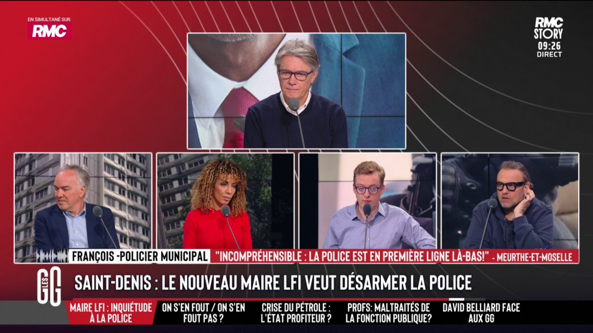 🔴 Le maire LFI de Saint-Denis commence à désarmer la police municipale 🗣️ La grosse colère de François, policier: "Je ne comprends pas cette décision! On va se retrouver dans une ville où la délinquance est très importante avec un Bic quatre couleurs et un sifflet!!" #GGRMC