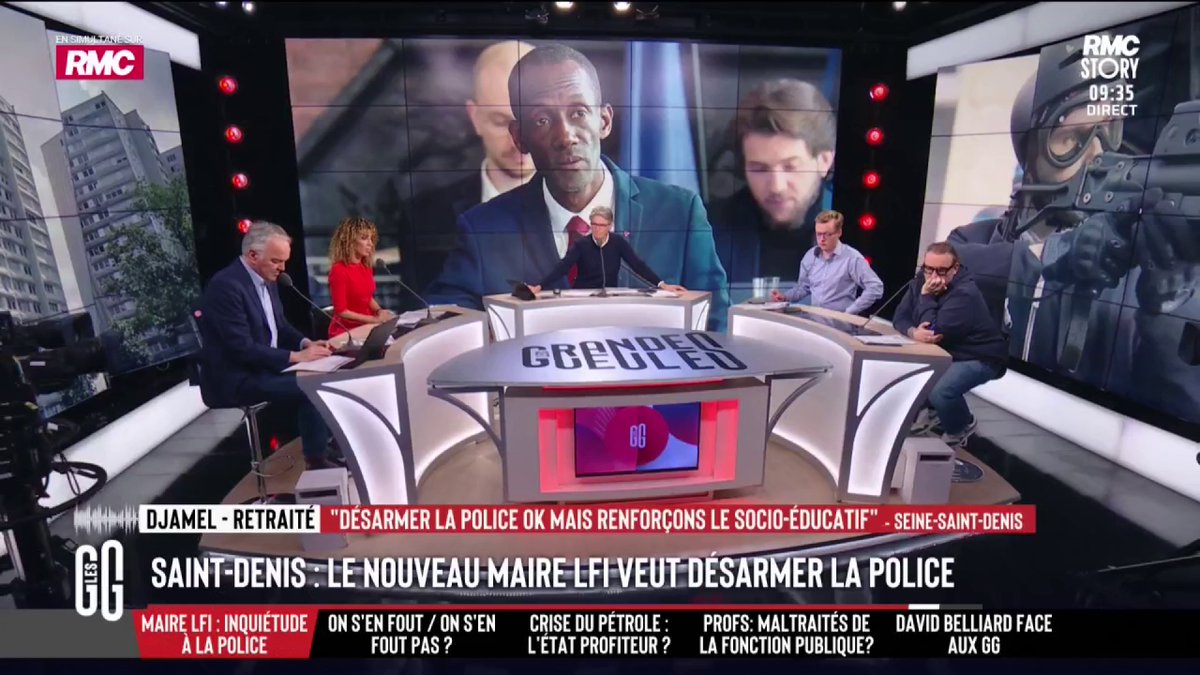 🔴 Le maire LFI de Saint-Denis commence à désarmer la police municipale 🗣️ Djamel, Dionysien de naissance, en faveur de la mesure: "Les policiers municipaux n'ont pas les vraies compétences! Il faut se rapprocher de la population et s'occuper de nos jeunes." #GGRMC