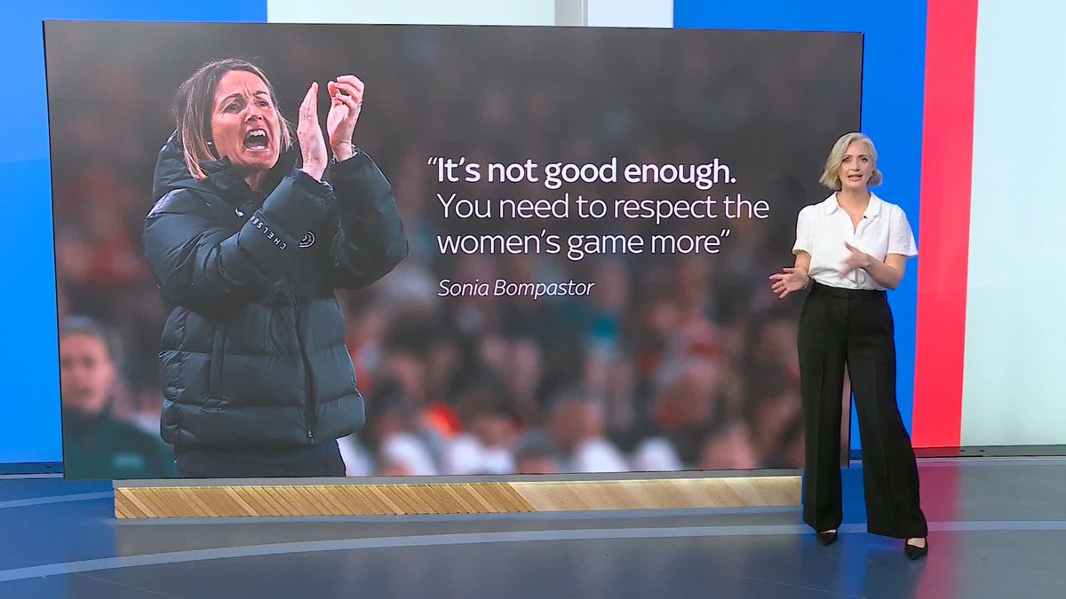 "It's not good enough!" Sonia Bompastor says the women's game needs more respect after venting her frustrations at the standard of officiating following Chelsea's 3-1 loss to Arsenal 🎙️