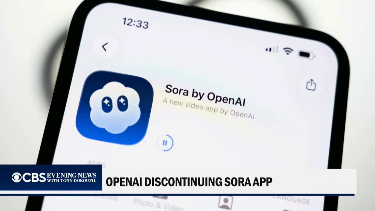 🇺🇸 | OpenAI dejará de ofrecer Sora, su popular aplicación de inteligencia artificial. La compañía no ha especificado la fecha exacta ni el motivo del cierre.