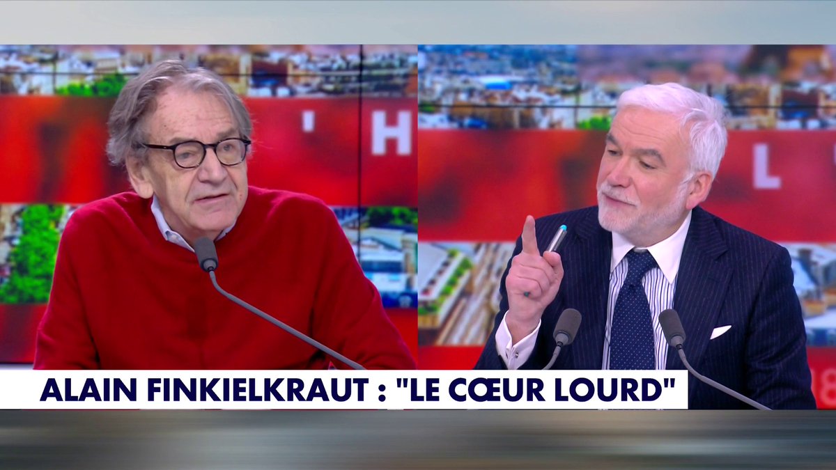 «Vous êtes terrible...», l'échange rempli de sympathie entre Alain Finkielkraut et Pascal Praud, dans #HDPros Toute l'info est à retrouver sur