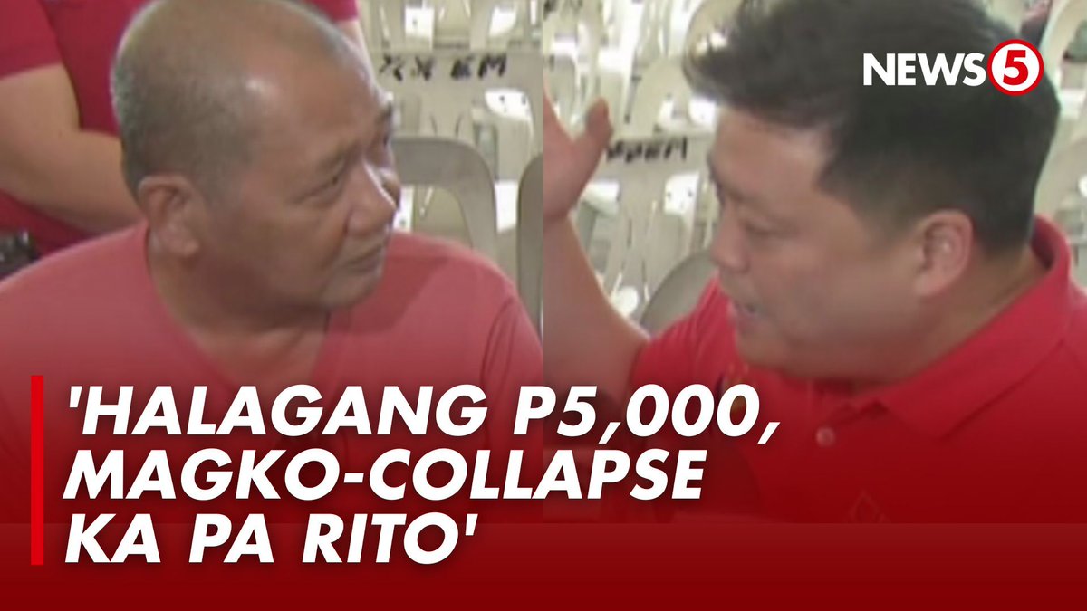 'HALAGANG P5,000, MAGKO-COLLAPSE KA PA RITO' Nag-sorry si Social Welfare Sec. Rex Gatchalian sa isang TNVS driver na tumaas ang blood pressure matapos hindi mabigyan ng ayuda dahil wala siya sa listahan. Ayon sa driver, hindi siya nabigyan sa araw na nakalaan para sa mga TNVS driver kahapon, March 24 kaya pinabalik daw siya ngayong Miyerkules, March 25.
