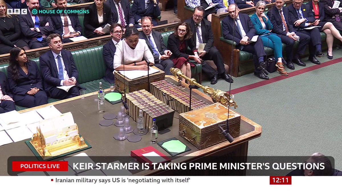 Kemi Badenoch asks if the prime minister will approve the licences for gas fields, or is the energy secretary "running the government?" Keir Starmer says the legislation is clear that the responsibility lies with the secretary of state #PMQs