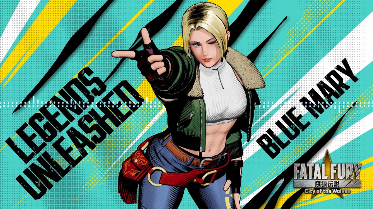 Blue Mary’s BGM is now available to listen to 🎧 #FatalFury #CotW_BlueMary