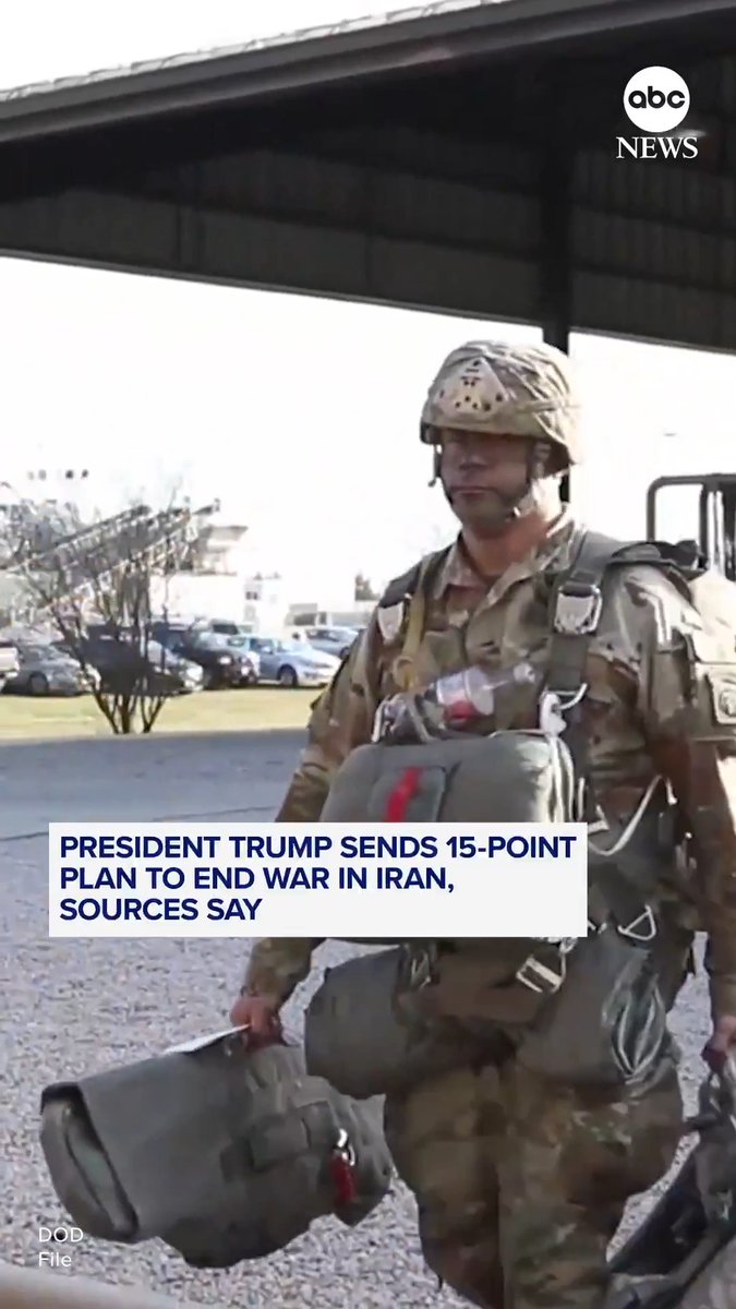 The Trump administration sent a 15-point plan to end the conflict in the Middle East, two sources familiar with the plan told ABC News News, as the Pentagon prepares to send more troops to the region. @RachelVScott reports.