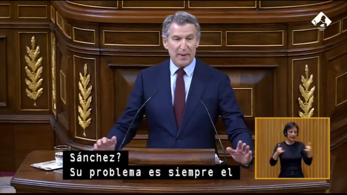 #EnDirecto | Feijóo a Sánchez: "No es capaz de reabrir el AVE Málaga-Madrid pero sabe cómo reabrir el estrecho de Ormuz. No es capaz de presentar presupuestos pero va a solucionar el cambio climático. ¿Se cree que en España no hay vida inteligente?"