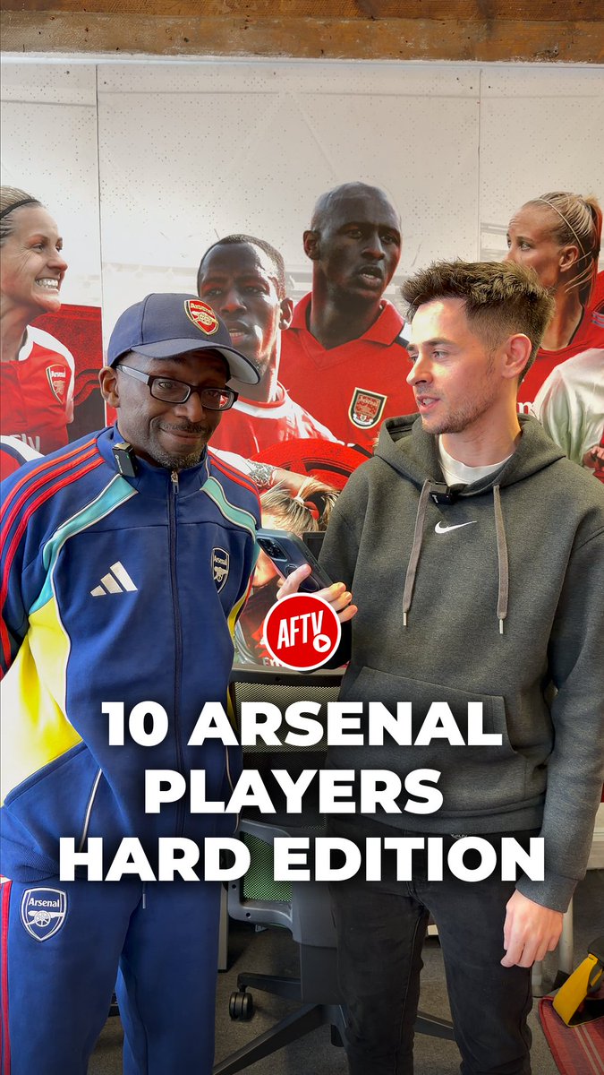 Challenge for Ty: Name 10 Arsenal players, hard edition!! 🧐 #Arsenal #AFTV #Football