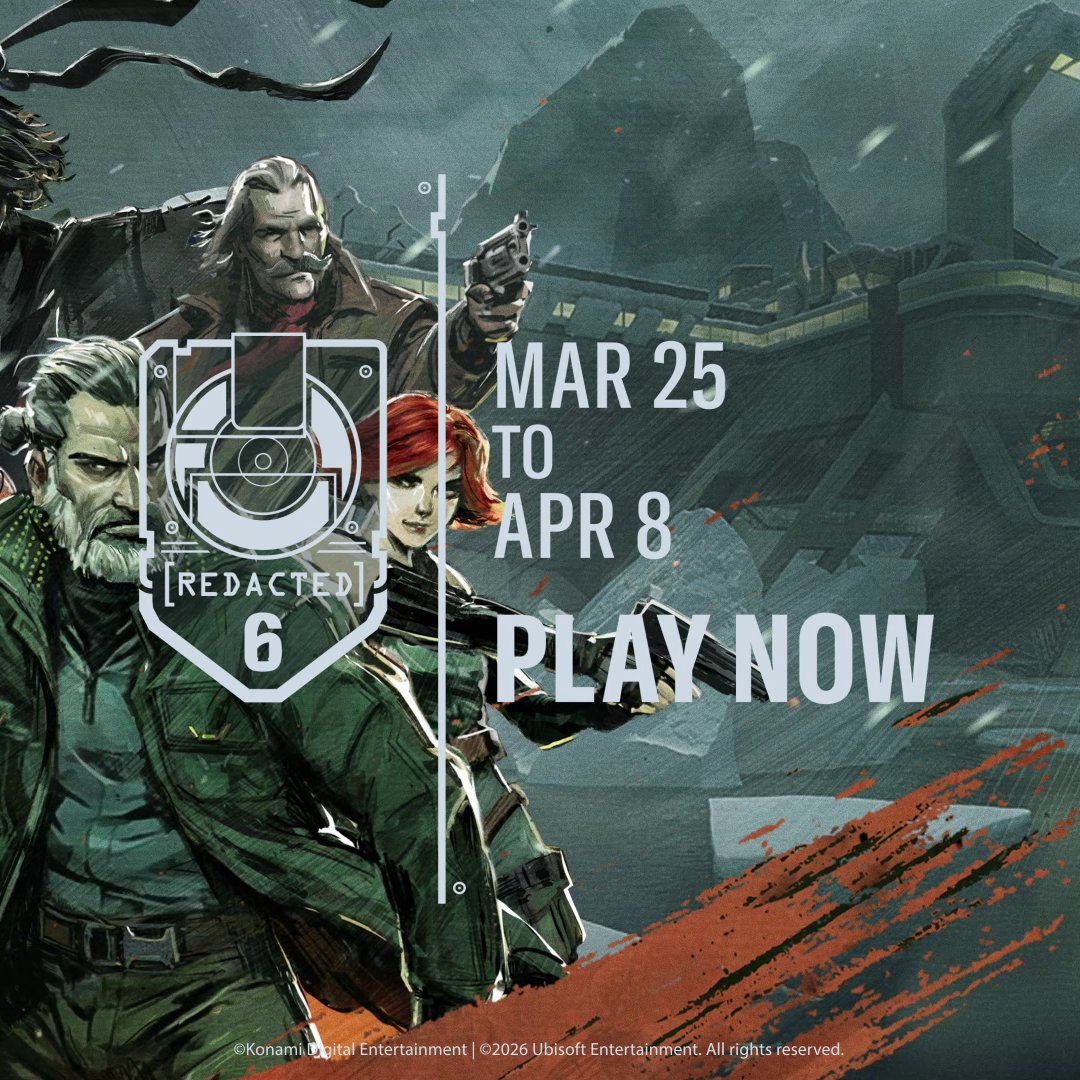 Infiltration mission underway, protect the data - or take it. The [REDACTED] event is live now until April 8! More info: