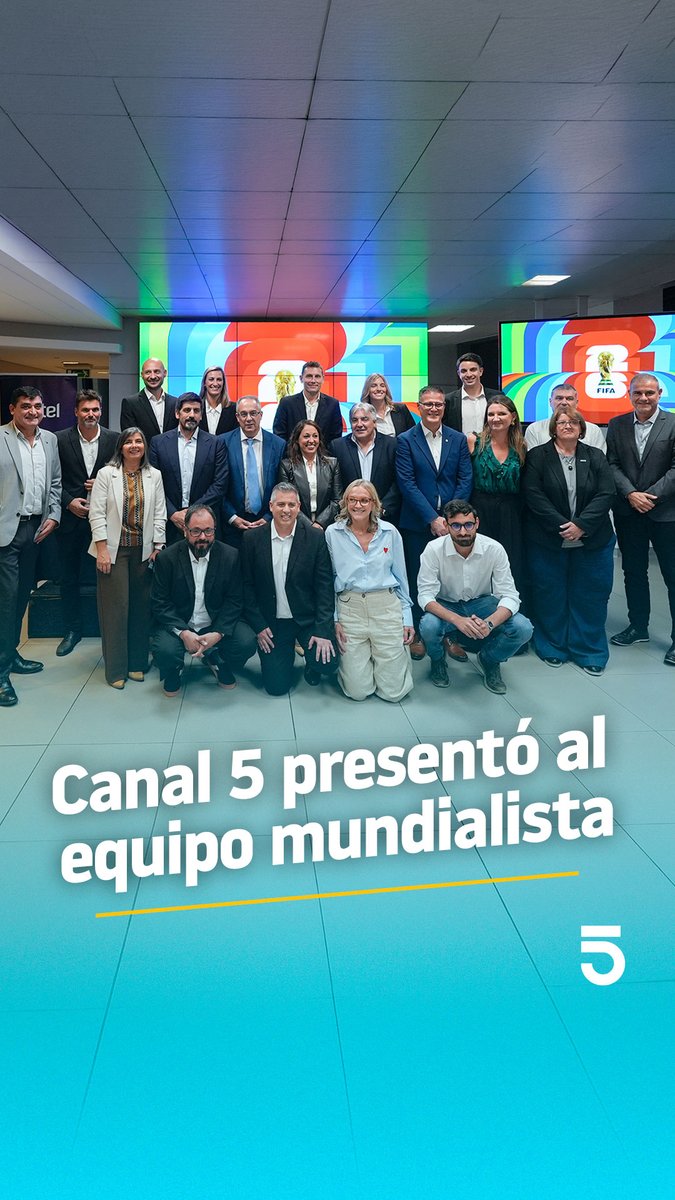 📺 #Canal5 presentó al equipo de Medios Públicos que cubrirá la Copa Mundial FIFA 2026 🏆 ⚽ 32 partidos en exclusiva por televisión abierta a través de la pantalla de Canal 5 y en sus señales de cable y la plataforma Antel TV