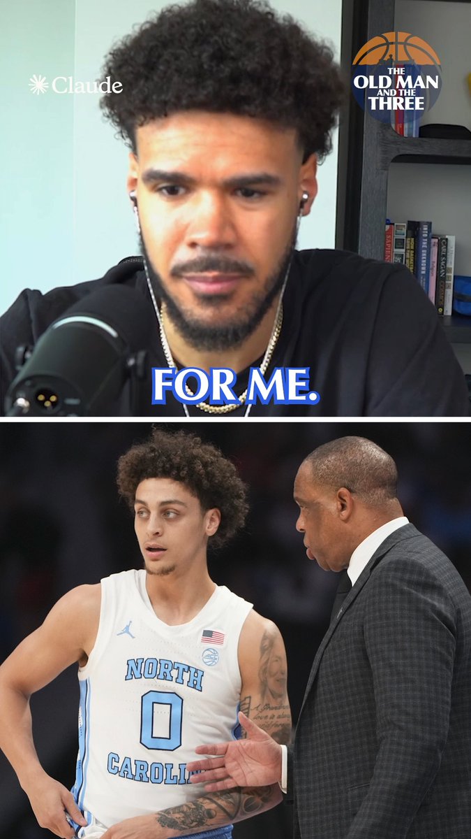 “If firing a coach means you have a large buyout to pay, don’t you think you’d be better off taking that buyout money and putting it into guys in the portal?” -- Cam Johnson speaks Hubert Davis at UNC and his relationship with him *recorded before Hubert Davis was let go*