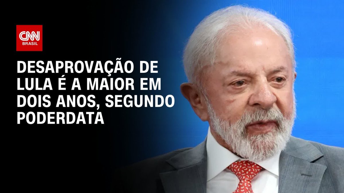 PoderData: Desaprovação de Lula é a maior em dois anos; assista #LiveCNNBrasil