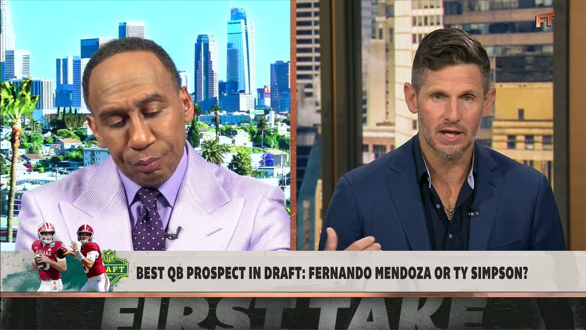"It's a traits vs. tape argument for me. ... If you're going off of the tape, I think it's hard to argue that Ty Simpson's not a better player." —Dan Orlovsky on his pick for the best QB in this draft class 👀