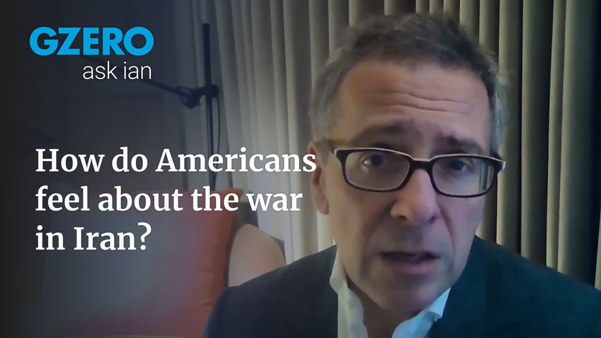 trump’s war in iran isn’t popular. americans didn’t sign up to pay billions and risk troops. GZERO Media