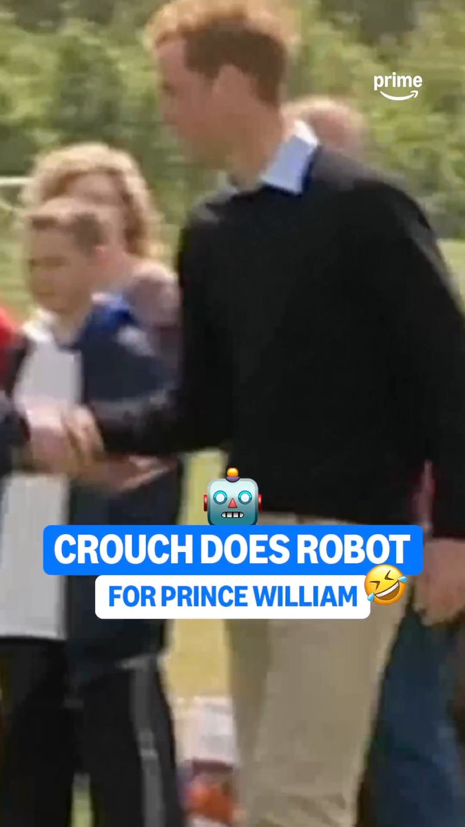 When Peter Crouch did the robot for Prince William 🤣🤖