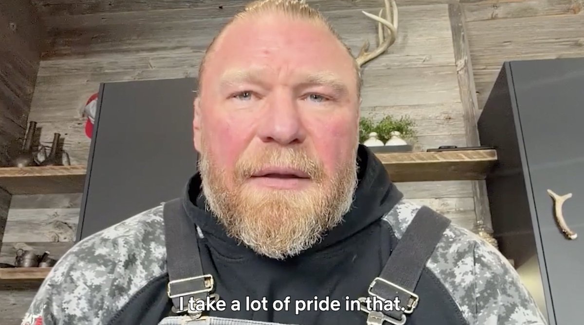 WWE Superstar Brock Lesnar: “None of my championships, none of my accolades, it means nothing to me. My kids are my legacy.” 🎥 Spittin' Chiclets video podcasts are now on Netflix #wwe #brocklesnar #ufc