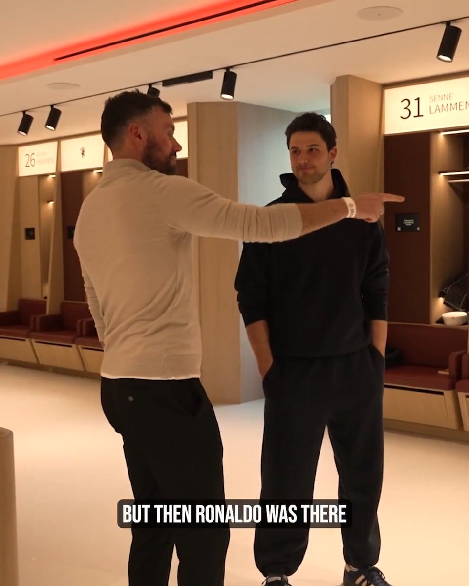Where did Ronaldo sit? 👀😅 Watch Carrington Tours with Senne Lammens and Ben Foster ⤵️