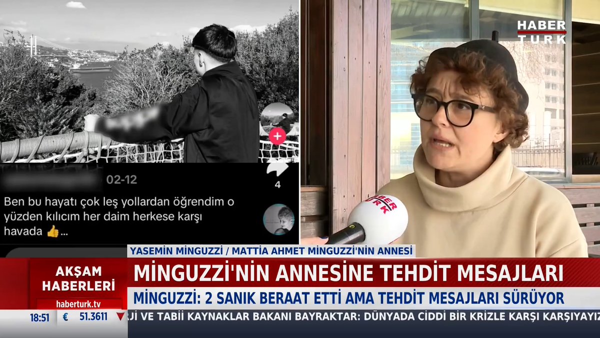 📌Minguzzi: Ölüm tehditleri alıyorum. Yalova'da da tehdit soruşturmasında bir şüpheli tutuklandı.
