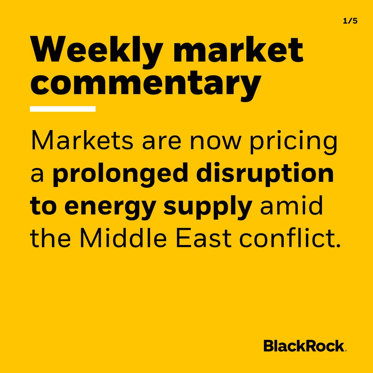 We’re trimming risk on a tactical horizon as the escalating Mideast conflict has now caused energy markets to price in a prolonged disruption to energy supply. We turn neutral across equity markets for now because overall risk asset pricing is not consistent with the shock implied by energy markets. In short: we see a disconnect. Read more here 👉