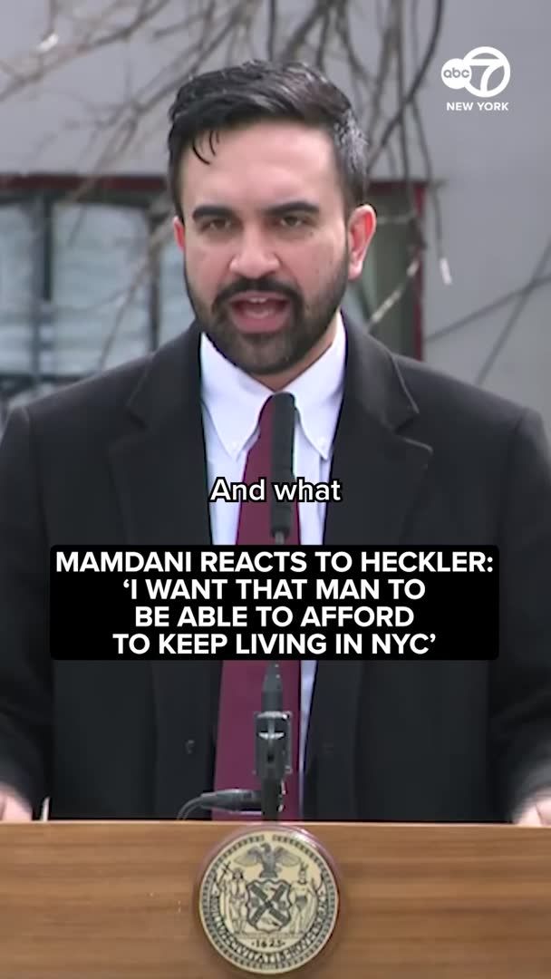 "We need to make this a city where it's affordable enough to yell at your politicians," NYC Mayor Zohran Mamdani said on Wednesday during a news conference where he was making an affordable housing announcement.