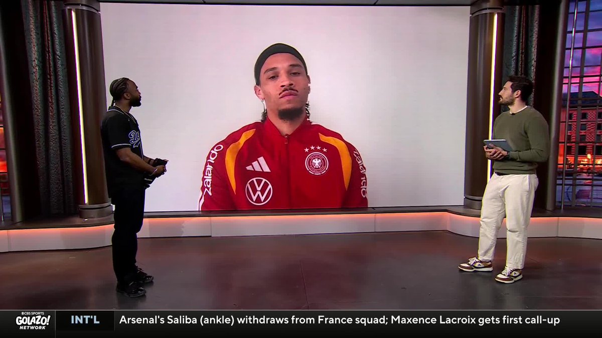 "Playing in a World Cup there would be amazing. Maybe feels a little bit like home too." Leroy Sané tells Jaydee Dyer 💎👑 and Nico Cantor about his links with the US ahead of this summer's World Cup 🇺🇸