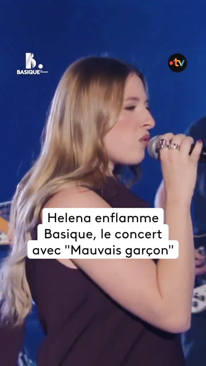 Helena enflamme la scène de Basique - L’émission avec "Mauvais Garçon" 🎵 Retrouvez l'intégralité de son concert dans "Basique, le concert" sur 👉