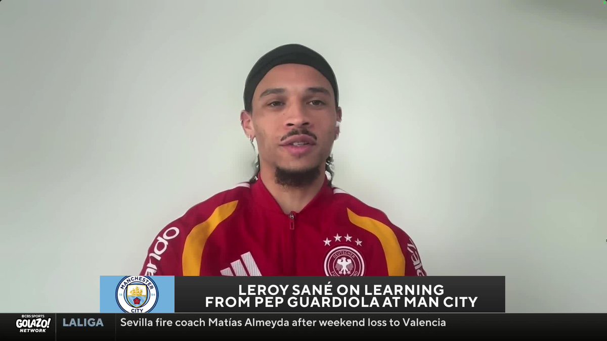 Leroy Sane “Pep Guardiola changed my whole look of football completely." #Pep