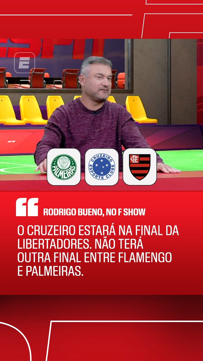 CRUZEIRO FINALISTA DA LIBERTA? No F Show de hoje, Bubu falou sobre a recém-chegada do técnico Artur Jorge e cravou a presença do Cabuloso na final da Libertadores da América. Concorda com ele, fã de esportes? #FShow #Cruzeiro #Libertadores #LibertadoresNaESPN