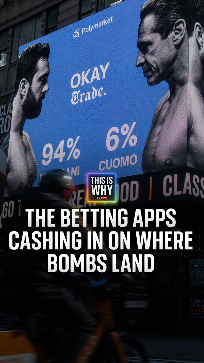 High stakes bets on apps like Polymarket have led to allegations of insider trading. On the latest edition of the This Is Why podcast, Niall Paterson speaks to our OSINT producer Sam Doak about Polymarket, and the ethics of wartime betting Listen now 🔗