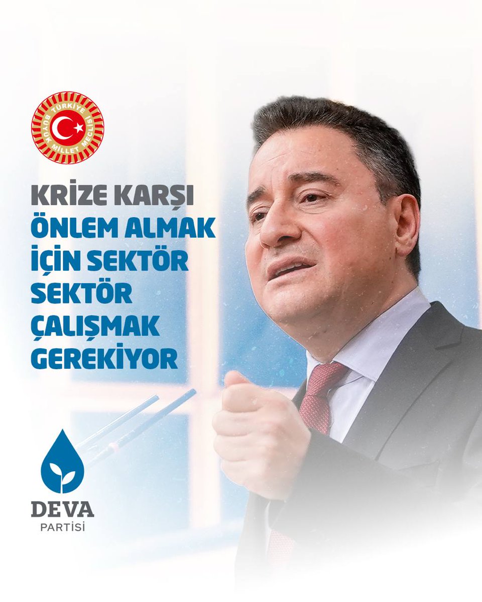 Hemen enerji masasını kurun, tarım masasını kurun, tek tek çalışın. Krize karşı önlem almak için sektör sektör çalışmak gerekiyor. Başka çaresi yok. Gün bugün…