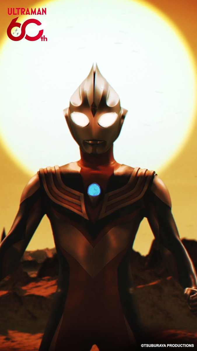 The heroic Warrior of Light. Ultraman Tiga comes face-to-face with the Ultra-Ancient monster, Golza! ✨ #Ultraman60th