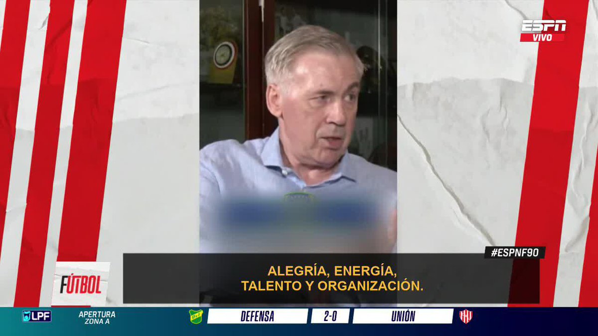 🇮🇹🤝🇧🇷 ¡CARLETTO EN PORTUGUÉS! ¿Qué tal el ex DT de Real Madrid en el idioma de su Selección de Brasil? ▶️ Mirá #ESPNF90 en el Plan Premium de #DisneyPlus