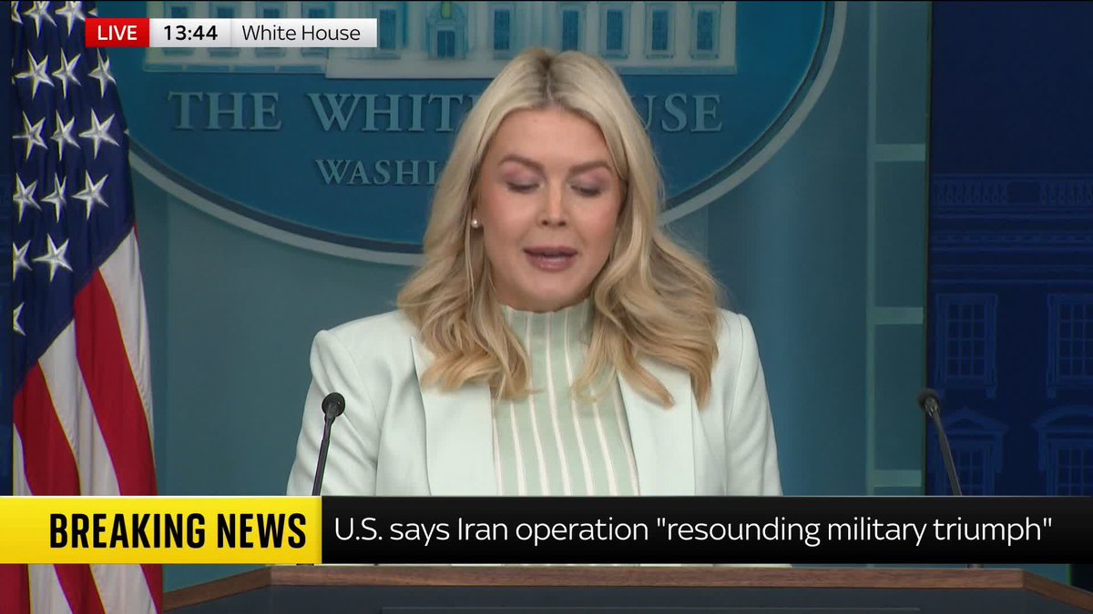'President Trump does not bluff and he is prepared to unleash hell. Iran should not miscalculate again' Karoline Leavitt adds: 'Their last miscalculation cost them their senior leadership, their navy, their air force and their air defence system'