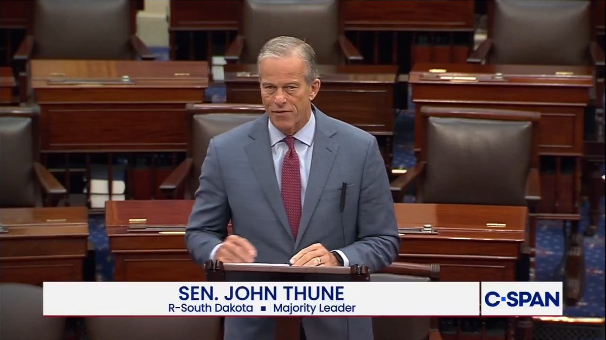 Leader John Thune: "Thanks to Senate Democrats, a lot of DHS employees have been working without pay for more than 80 days…That’s shameful."