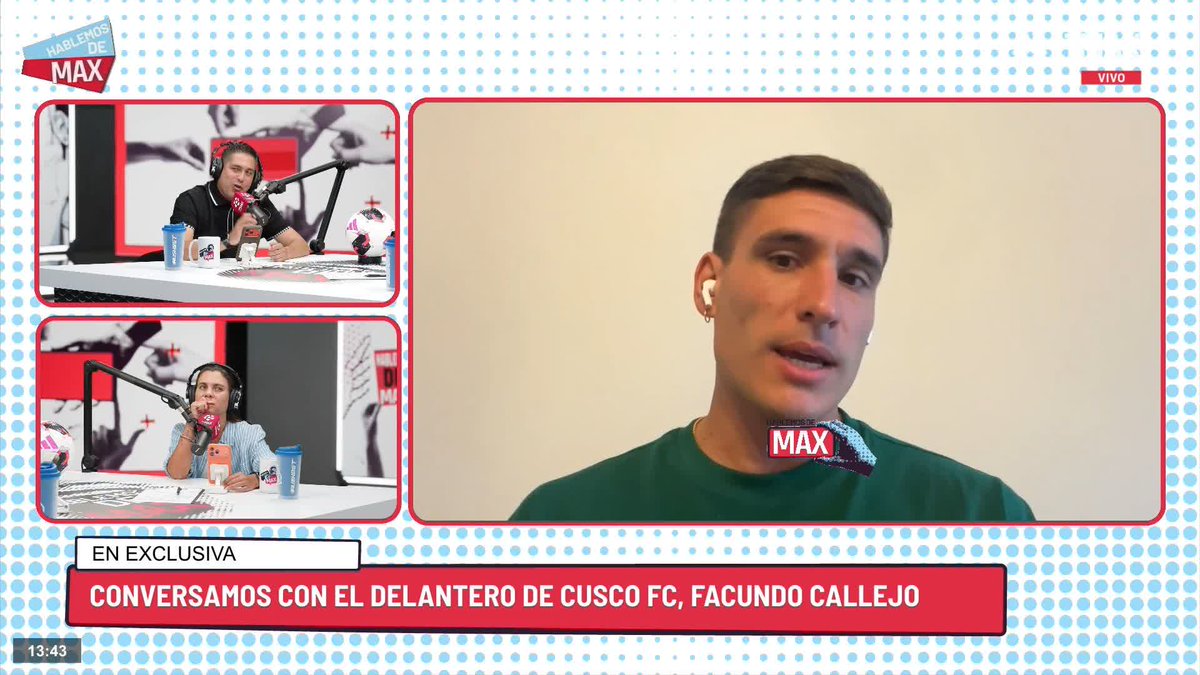🎙️EN VIVO| Facundo Callejo: "YO JUGARÍA POR PERÚ AUNQUE SEA UN AMISOTOSO. YO YA LO TENGO HABLADO CON MI SEÑORA". #HablemosDeMAX #Cusco Ingresa al programa 👉🏽 📺 Conoce cómo ver L1MAX en vivo 👉